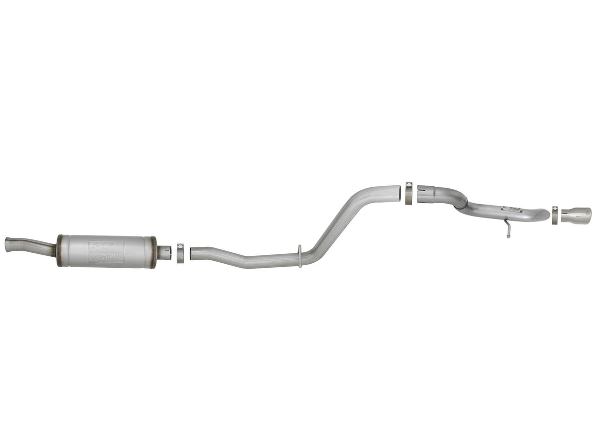 Mach Force-Xp 2-1/2 Inch 409 Stainless Steel Cat-Back Hi-Tuck Exhaust System Tip Jeep Wrangler (Jl) 18-26 V6-3.6L aFe Power-3