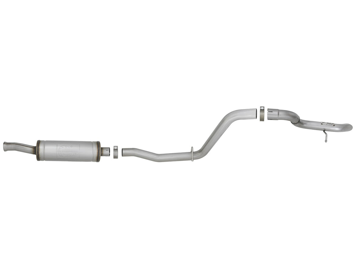 Mach Force-Xp 2-1/2 Inch 409 Stainless Steel Cat-Back Hi-Tuck Exhaust System No Tip Jeep Wrangler (Jl) 18-26 V6-3.6L aFe Power-3