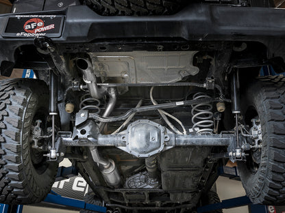 Mach Force-Xp 2-1/2 Inch 409 Stainless Steel Cat-Back Hi-Tuck Exhaust System No Tip Jeep Wrangler (Jl) 18-26 V6-3.6L aFe Power-5