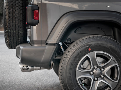 Rebel Series 2-1/2 Inch 409 Stainless Steel Cat-Back Exhaust w/ Polished Tips Jeep Wrangler (Jl) 18-26 V6-3.6L aFe Power-6