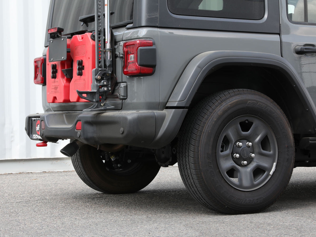 Mach Force-Xp 409 SS Axle-Back Hi-Tuck Exhaust System w/ Tip Jeep Wrangler (Jl) 18-26 L4-2.0L (t)/V6-3.6L aFe Power-7