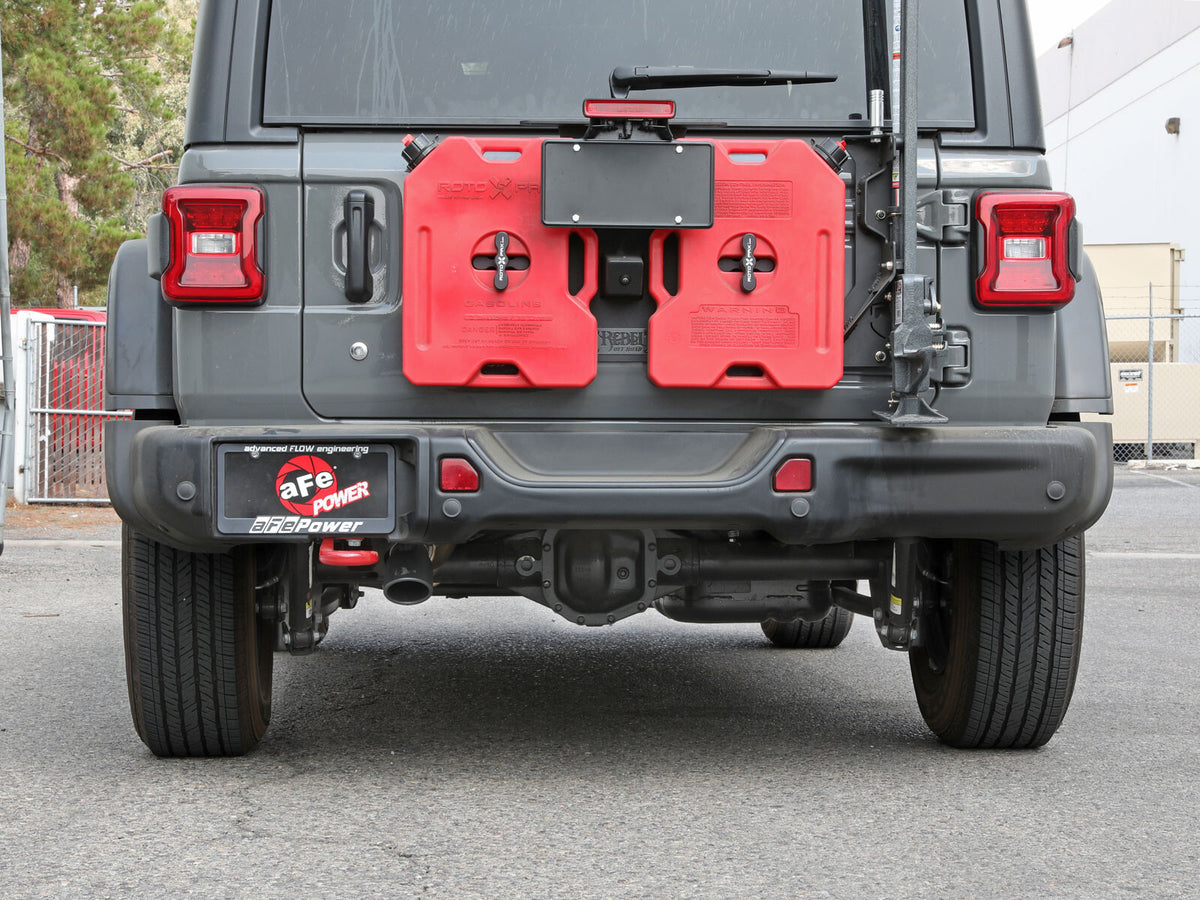 Mach Force-Xp 409 SS Axle-Back Hi-Tuck Exhaust System w/ Tip Jeep Wrangler (Jl) 18-26 L4-2.0L (t)/V6-3.6L aFe Power-8