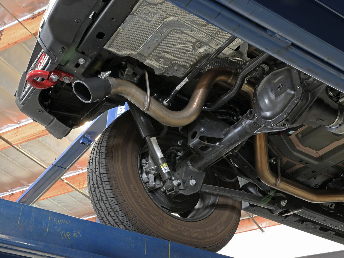 Mach Force-Xp 409 SS Axle-Back Hi-Tuck Exhaust System w/ Tip Jeep Wrangler (Jl) 18-26 L4-2.0L (t)/V6-3.6L aFe Power-9