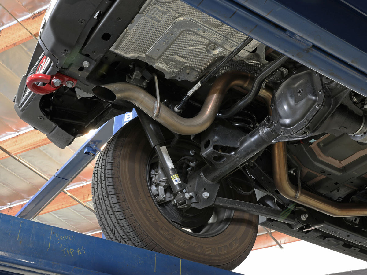 Mach Force-Xp 409 SS Axle-Back Hi-Tuck Exhaust System w/No Tip Jeep Wrangler (Jl) 18-26 L4-2.0L (t)/V6-3.6L aFe Power-3