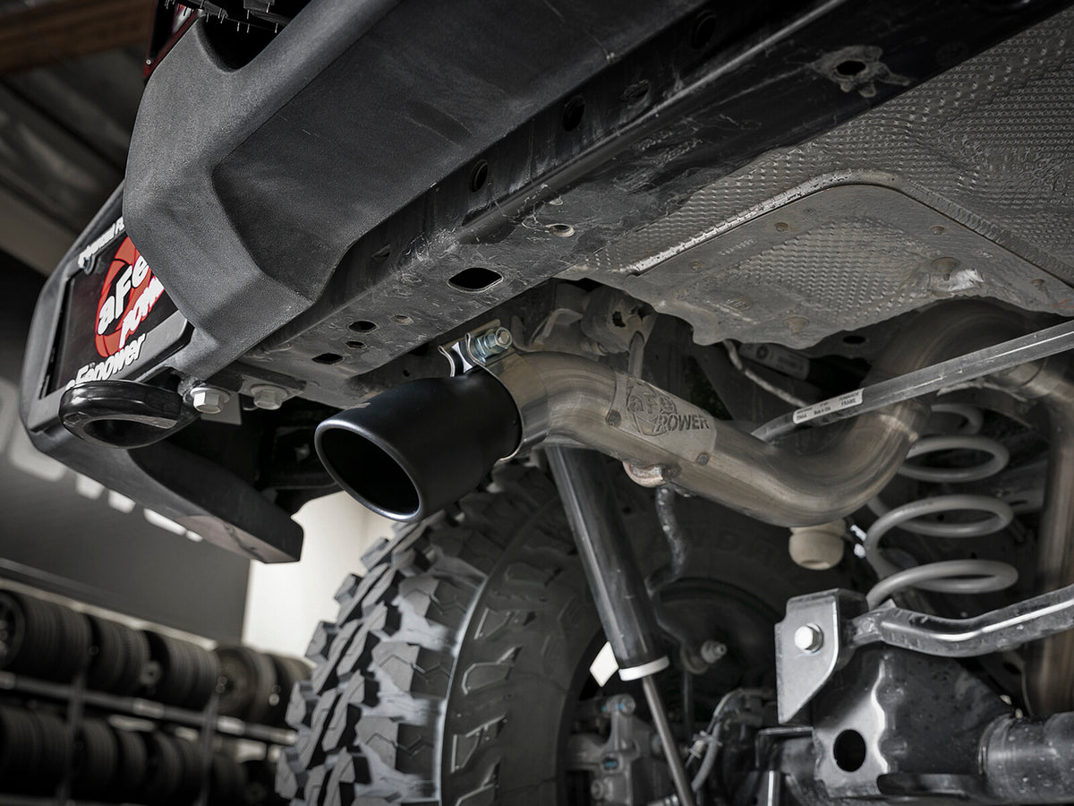 Mach Force-Xp 2-1/2 Inch 409 Stainless Steel Axle-Back Hi-Tuck Exhaust Jeep Wrangler (Jl) 18-26 V6-3.6L aFe Power-13