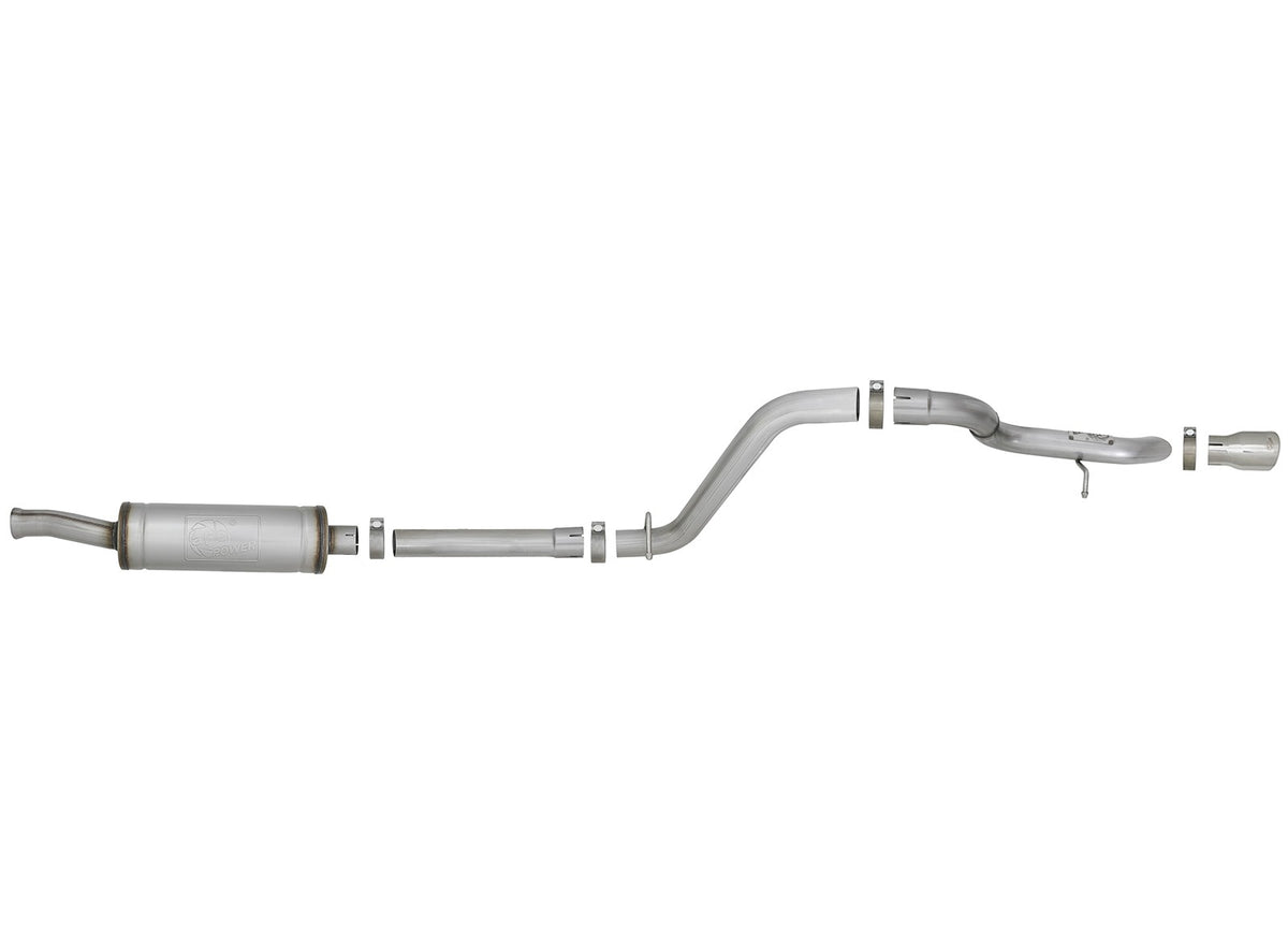 Mach Force-Xp 2-1/2 Inch 409 Stainless Steel Axle-Back Hi-Tuck Exhaust Jeep Wrangler (Jl) 18-26 V6-3.6L aFe Power-3