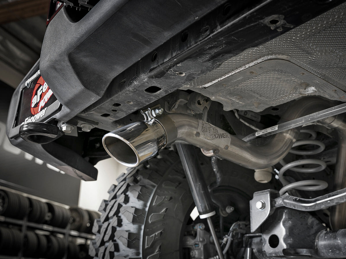 Mach Force-Xp 2-1/2 Inch 409 Stainless Steel Axle-Back Hi-Tuck Exhaust Jeep Wrangler (Jl) 18-26 V6-3.6L aFe Power-6