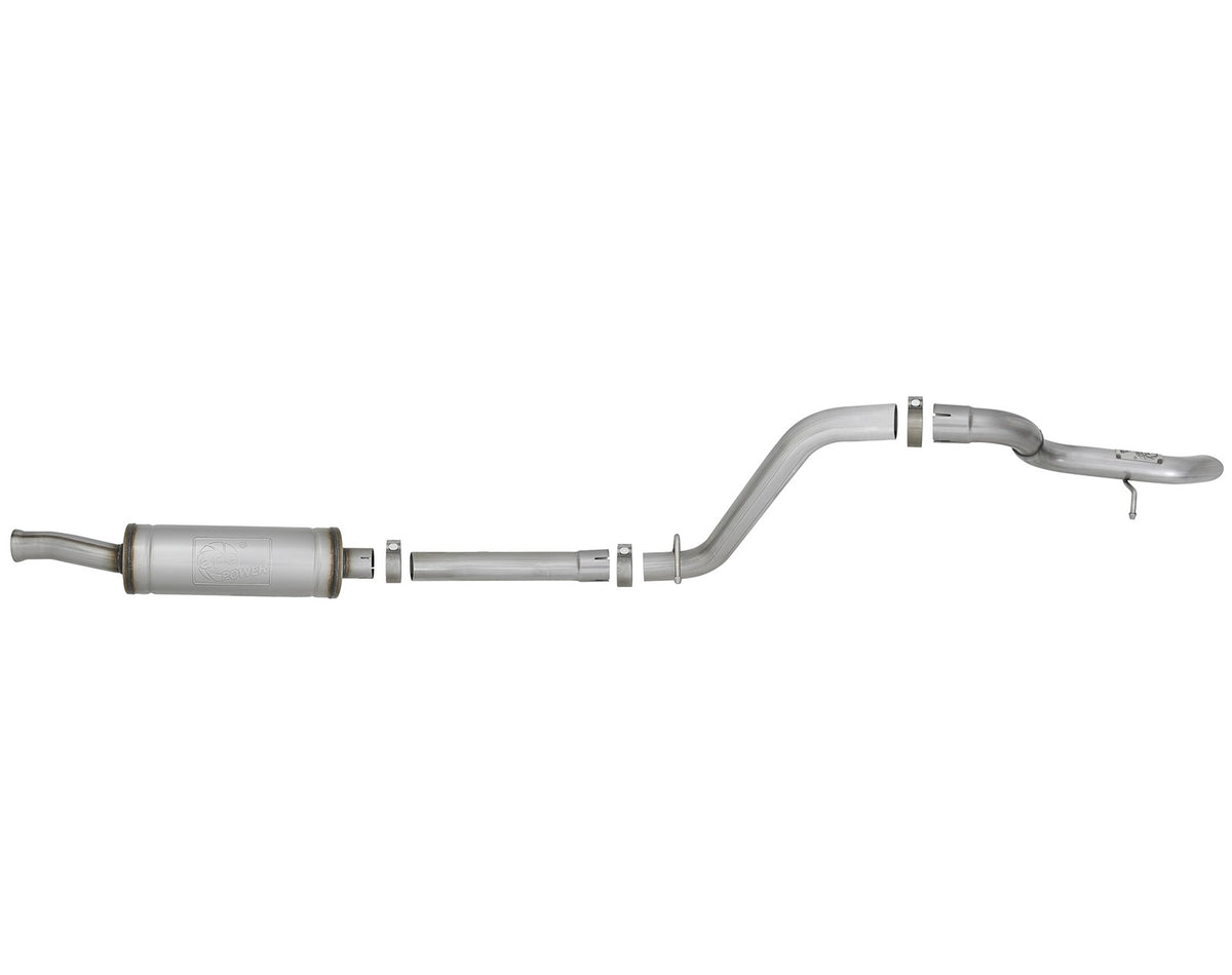 Mach Force-Xp 2-1/2 Inch 409 Stainless Steel Axle-Back Hi-Tuck Exhaust System Jeep Wrangler (Jl) 18-26 V6-3.6L aFe Power-3