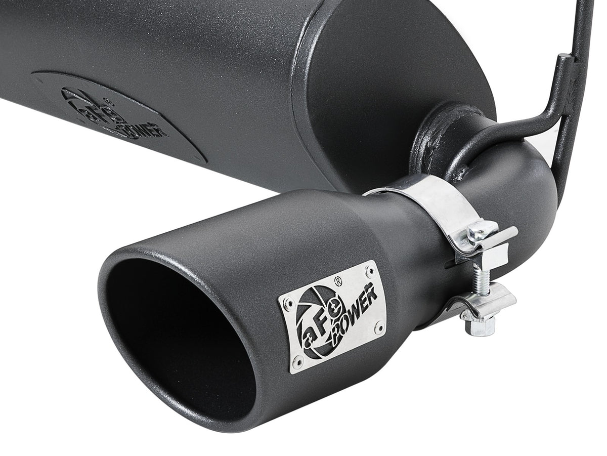 Mach Force-Xp 2-1/2 Inch 409 Stainless Steel Cat-Back Hi-Tuck Exhaust w/ Black Tip Jeep Wrangler (Jl) 18-26 V6-3.6L aFe Power-1