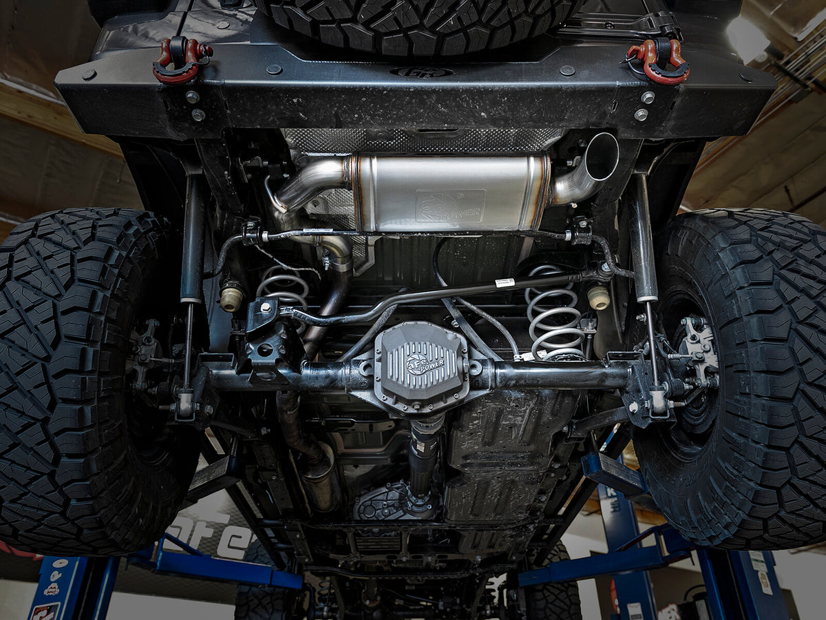 Mach Force-Xp 3 Inch 409 Stainless Steel Axle-Back Hi-Tuck Exhaust System Jeep Wrangler (Jl) 18-26 L4-2.0L (t)/V6-3.6L aFe Power-6