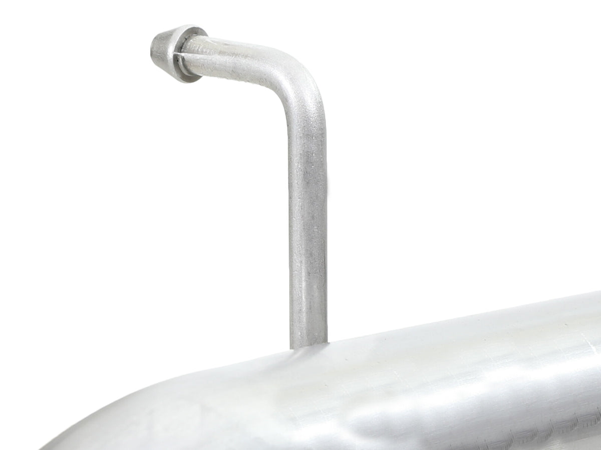 Rebel Series 2-1/2 Inch 409 Stainless Steel Axle-Back Exhaust System Polished Jeep Wrangler (JK) 07-18 V6-3.6/3.8L aFe Power-3