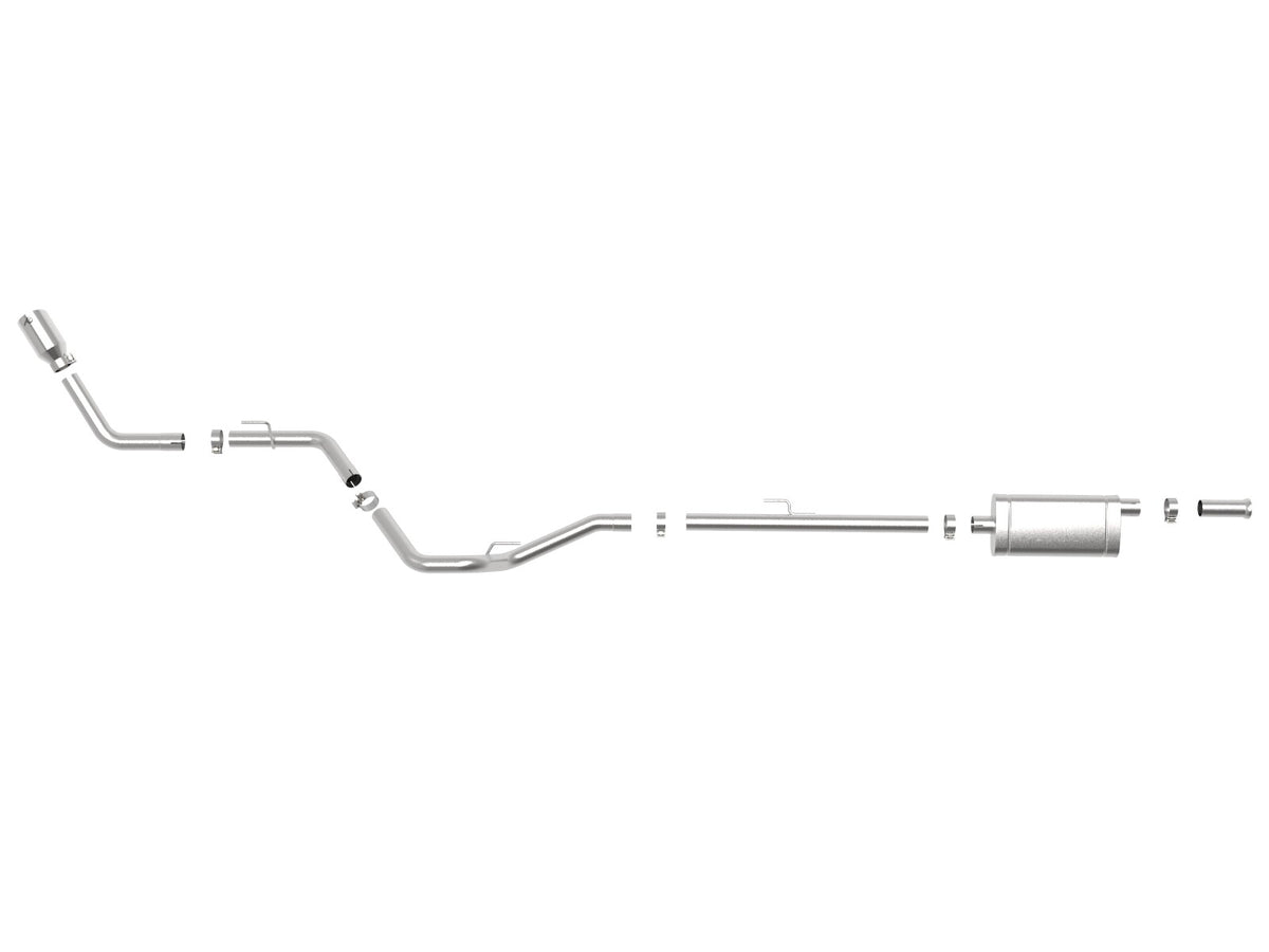 Apollo GT Series 2-1/2 Inch Stainless Steel Cat-Back Exhaust System w/ Tip Jeep Gladiator (Jt) 20-26 V6-3.6L aFe Power-3