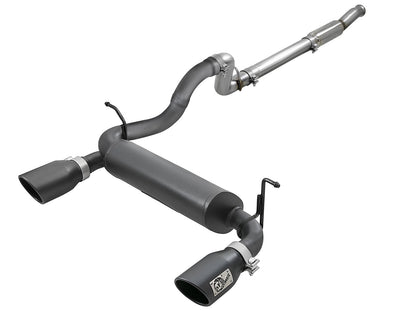 Rebel Series 3 Inch to 2-1/2 Inch 409 Stainless Steel Cat-Back Exhaust w/ Tip Jeep Wrangler (Jl) 18-26 L4-2.0L (t) aFe Power-7
