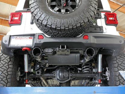 Rebel Series 3 Inch to 2-1/2 Inch 409 Stainless Steel Cat-Back Exhaust w/ Tip Jeep Wrangler (Jl) 18-26 L4-2.0L (t) aFe Power-14