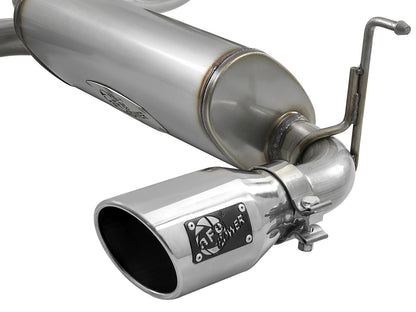 Rebel Series 3 Inch to 2-1/2 Inch 409 Stainless Steel Cat-Back Exhaust w/ Tip Jeep Wrangler (Jl) 18-26 L4-2.0L (t) aFe Power-1