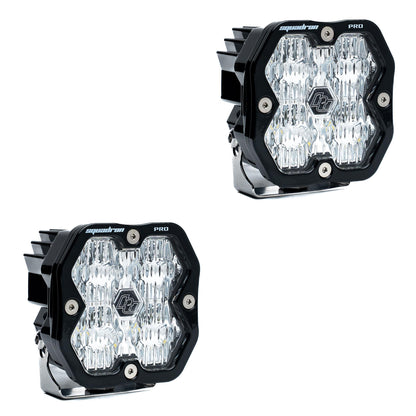Squadron 2.0 Pro Black LED Auxiliary Light Pod Pair (No Harness) Universal Clear Baja Designs