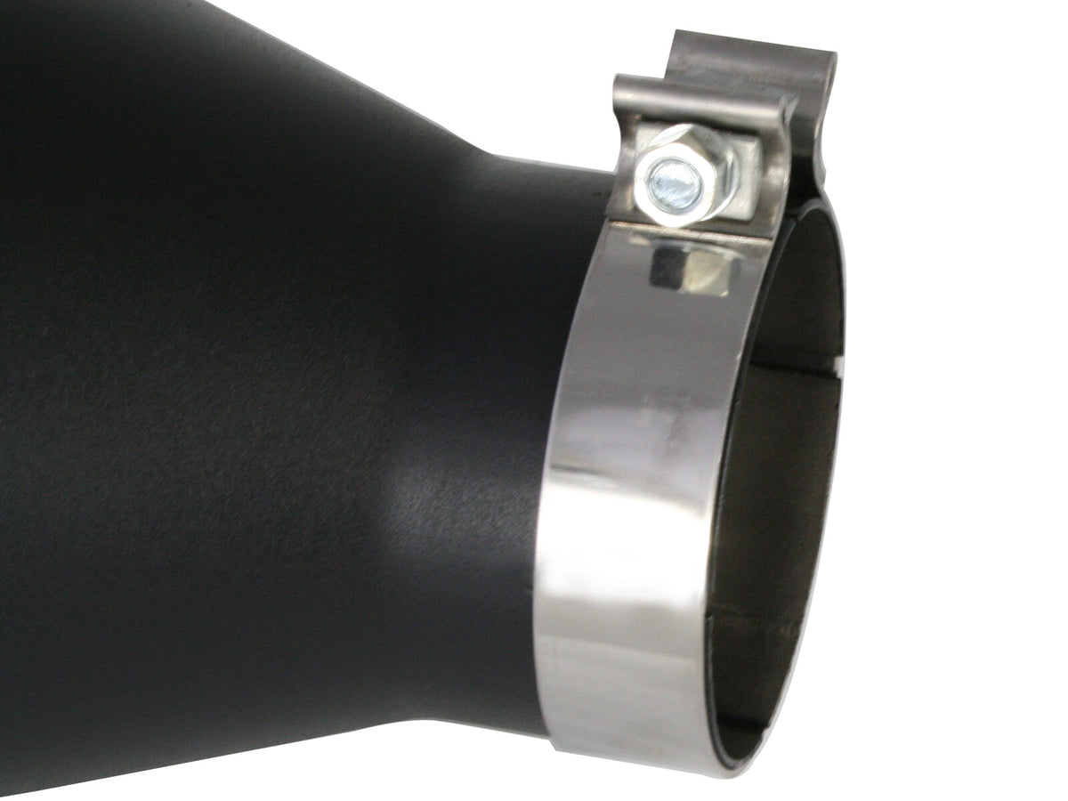 Mach Force-Xp 409 Stainless Steel Clamp-on Exhaust Tip Black 4 Inch Inlet x 7 Inch Outlet x 18 Inch L aFe Power-6