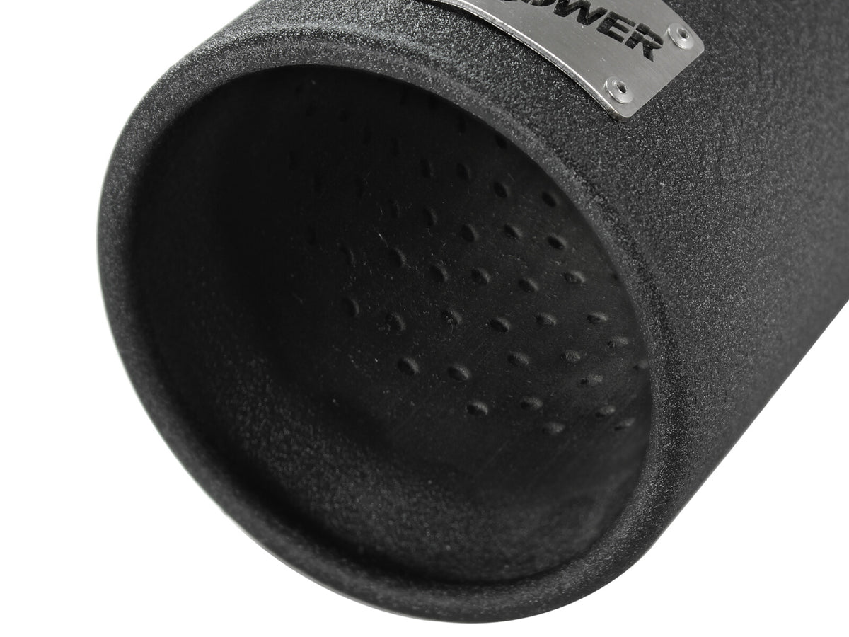 Mach Force-Xp 409 Stainless Steel Clamp-on Exhaust Tip Black 3 Inch Inlet x 4 Inch Outlet x 12 Inch L aFe Power-2