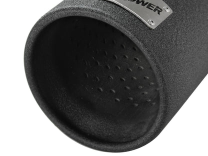 Mach Force-Xp 409 Stainless Steel Clamp-on Exhaust Tip Black 3 Inch Inlet x 4 Inch Outlet x 12 Inch L aFe Power-2