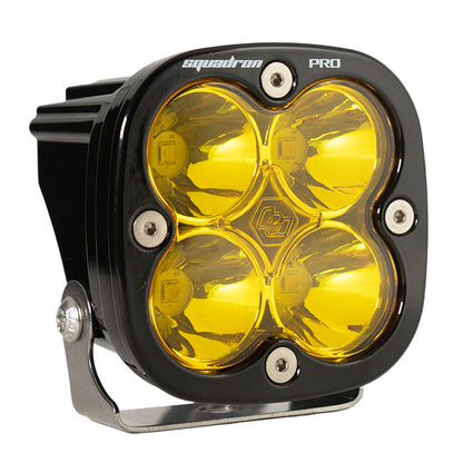 LED Light Pod Black Amber Lens Squadron Pro Baja Designs-1