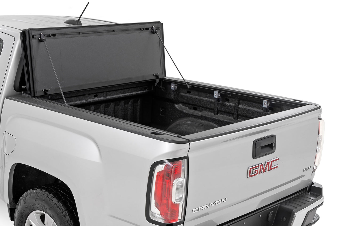 Hard Tri-Fold Flip Up Bed Cover 5 Foot Bed Chevy/GMC Canyon/Colorado (15-26) Rough Country-1