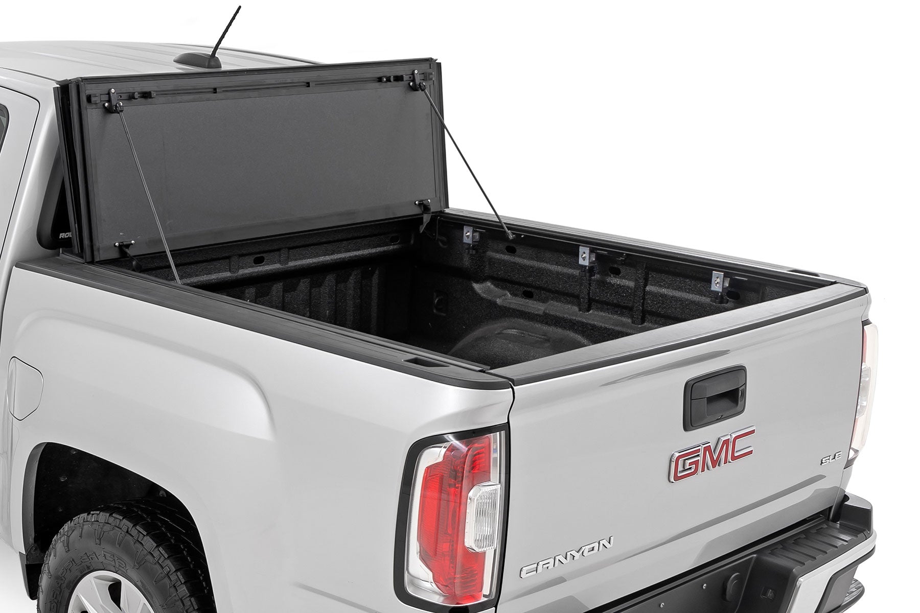 Hard Tri-Fold Flip Up Bed Cover 5 Foot Bed Chevy/GMC Canyon/Colorado (15-26) Rough Country-1
