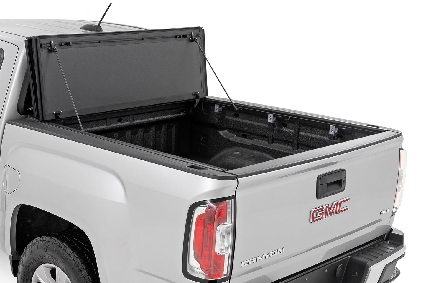 Hard Tri-Fold Flip Up Bed Cover 6 Foot Bed Chevy/GMC Canyon/Colorado (15-26) Rough Country-1