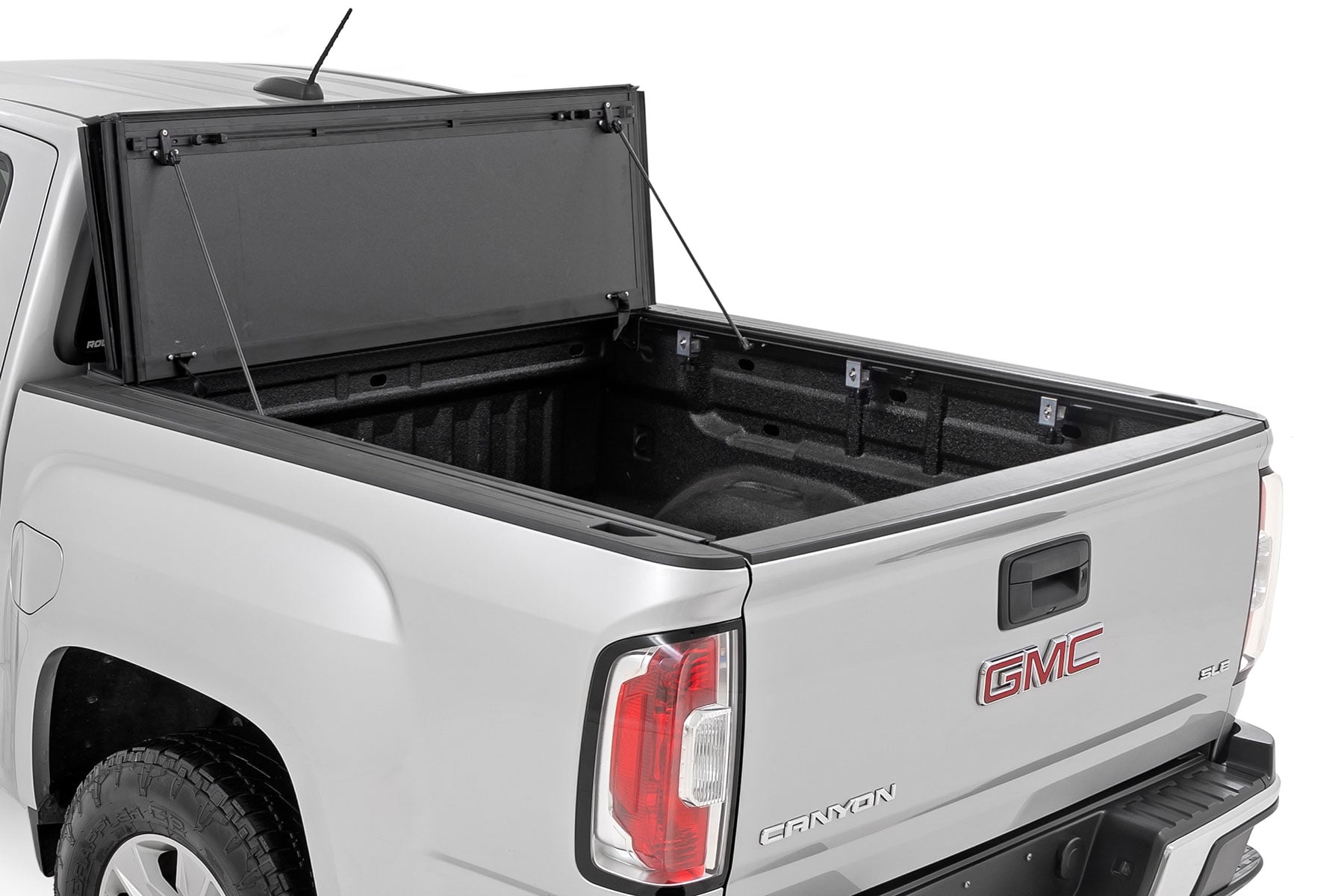 Hard Tri-Fold Flip Up Bed Cover 6 Foot Bed Chevy/GMC Canyon/Colorado (15-26) Rough Country-1