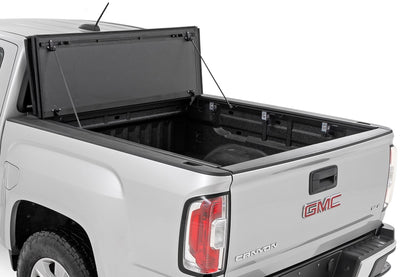 Hard Tri-Fold Flip Up Bed Cover 6 Foot Bed Chevy/GMC Canyon/Colorado (15-26) Rough Country-1
