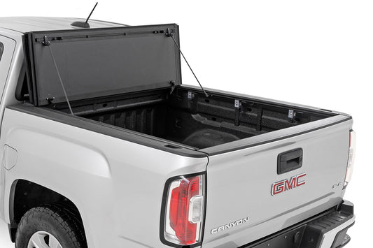 Hard Tri-Fold Flip Up Bed Cover 6 Foot Bed Chevy/GMC Canyon/Colorado (15-26) Rough Country-1