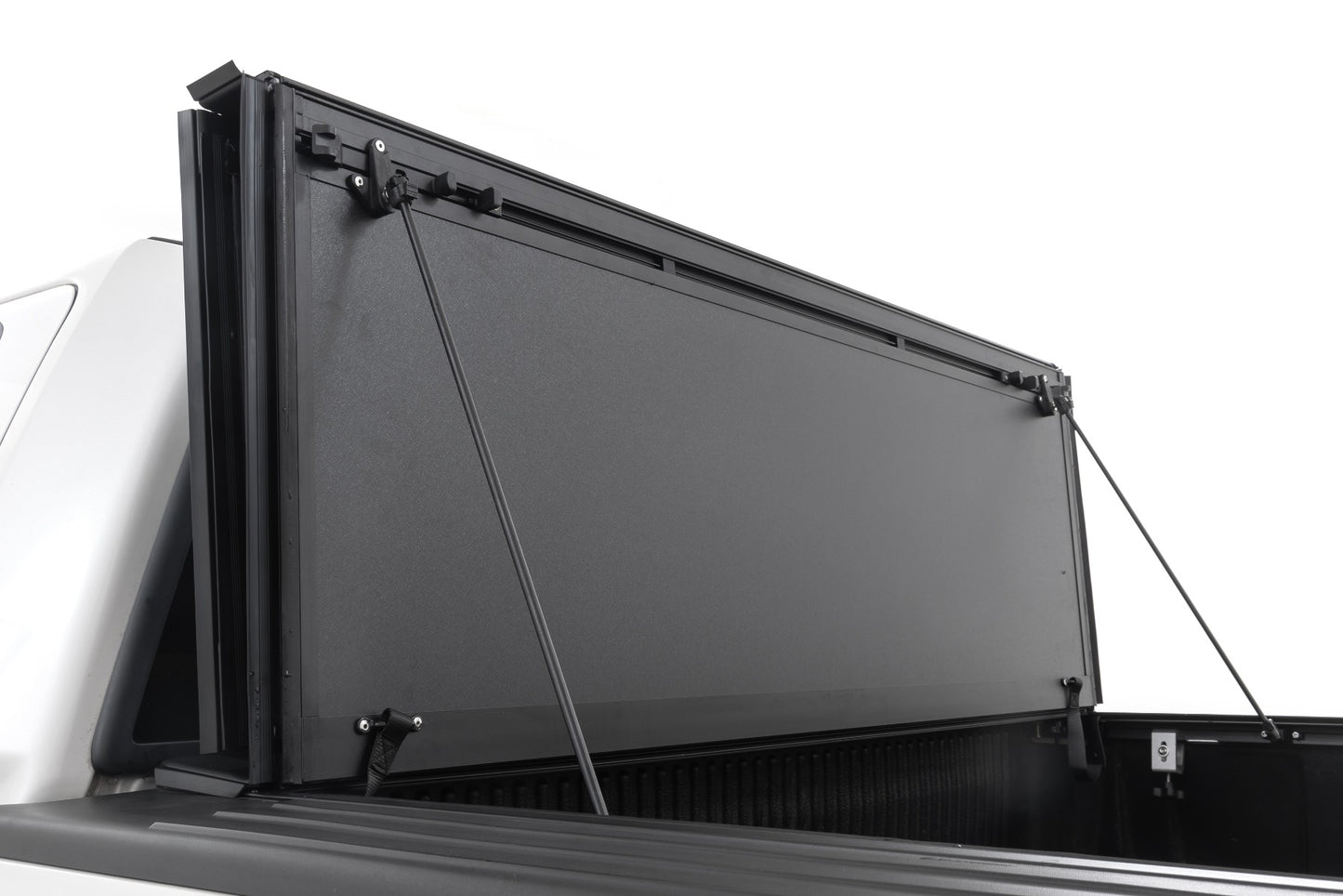 Hard Tri-Fold Flip Up Bed Cover 5 Foot 7 Inch Bed Ford F-150 2WD/4WD (2004-2014) Rough Country-5