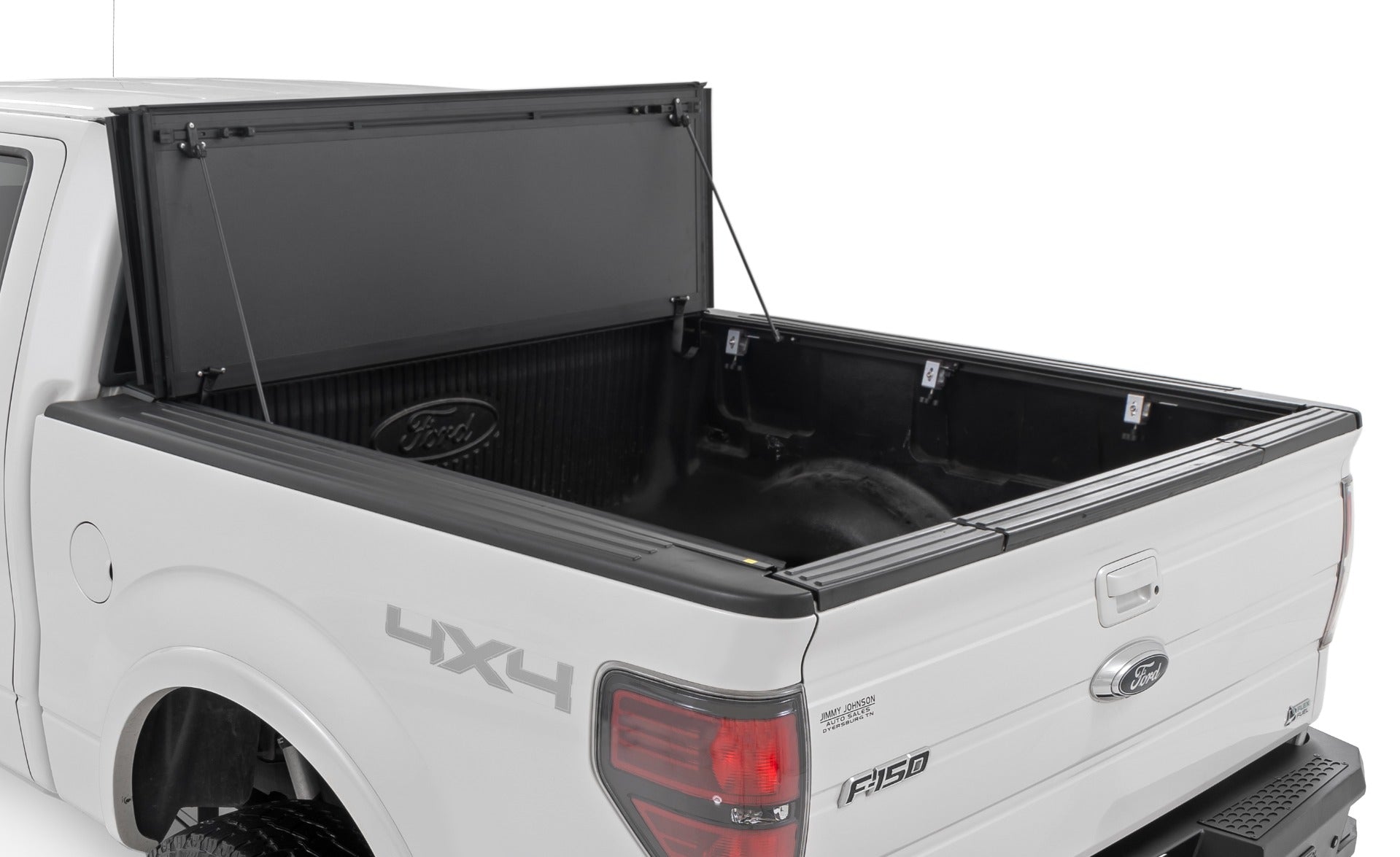 Hard Tri-Fold Flip Up Bed Cover 6 Foot 7 Inch Bed Ford F-150 2WD/4WD (2004-2014) Rough Country-1