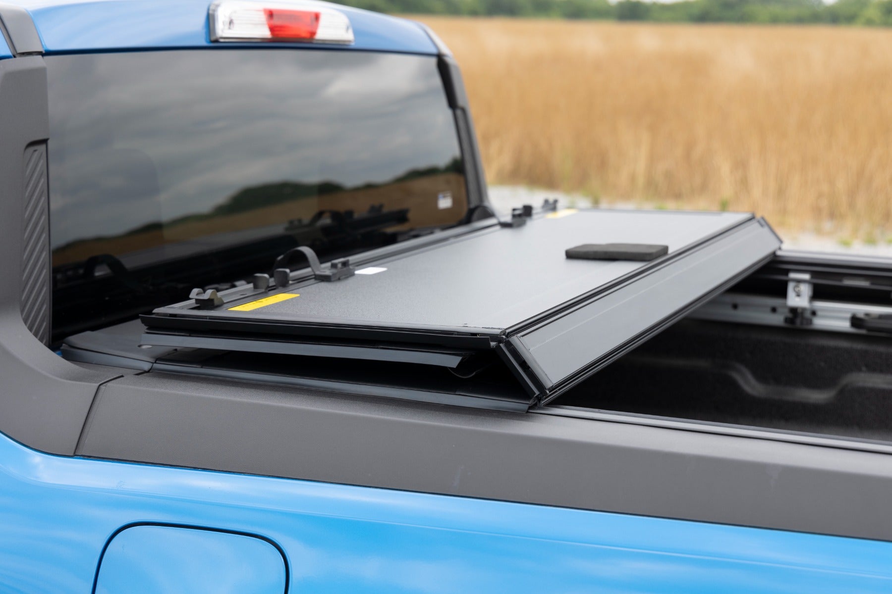 Hard Tri-Fold Flip Up Bed Cover 4 Foot 6 Inch Bed Ford Maverick 2WD/4WD (22-26) Rough Country-5