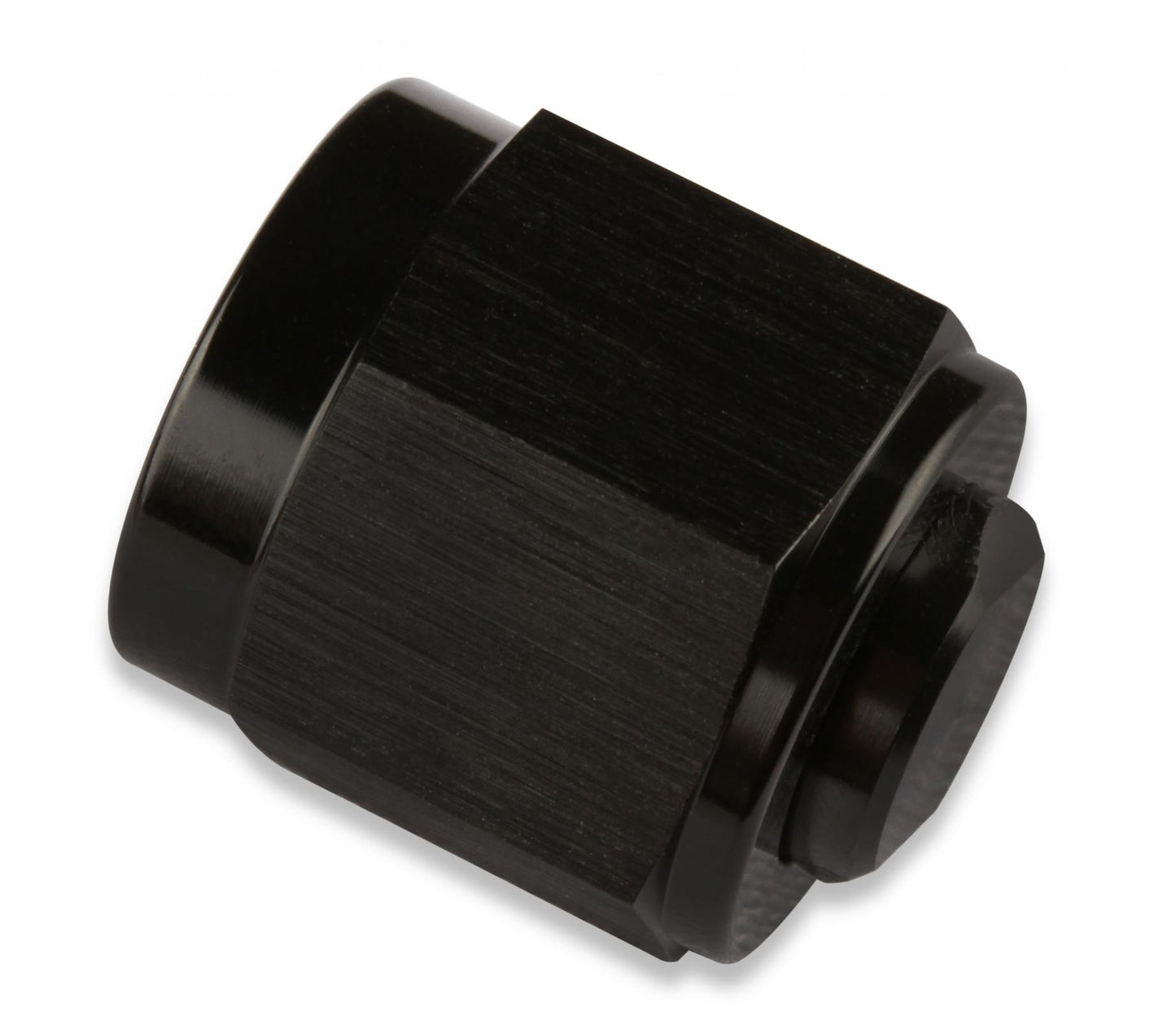 Fuel Hose Fitting -6 AN Caps (2) Black AN Cap 6061 Aluminum Construction Mr Gasket-1