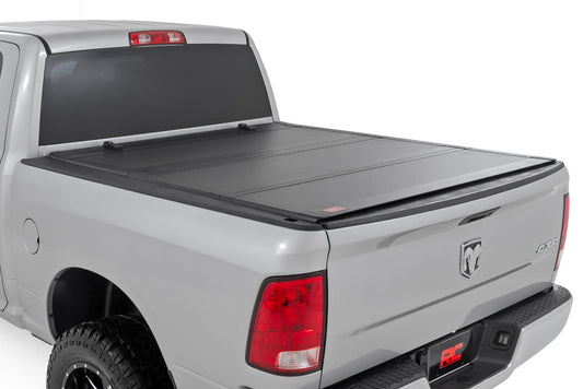Hard Tri-Fold Flip Up Bed Cover 5 Foot 7 Inch Bed Ram 1500 2WD/4WD (2009-2018 & Classic) Rough Country
