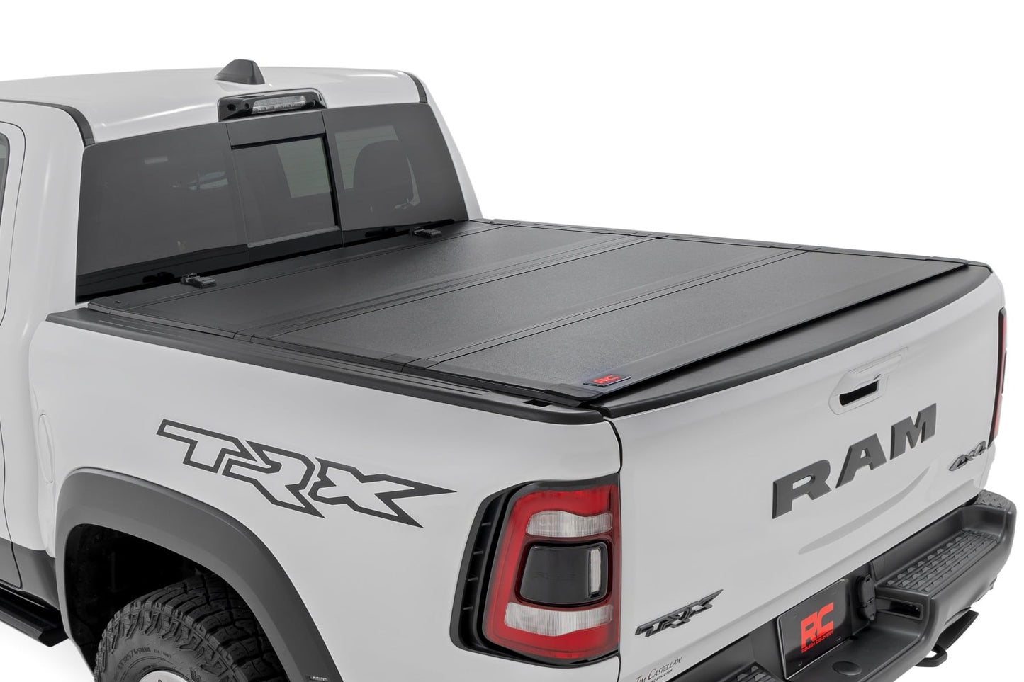 Hard Tri-Fold Flip Up Fold Bed Cover 5 Foot 7 Inch Bed Ram 1500 (19-26)/1500 TRX (21-24) Rough Country