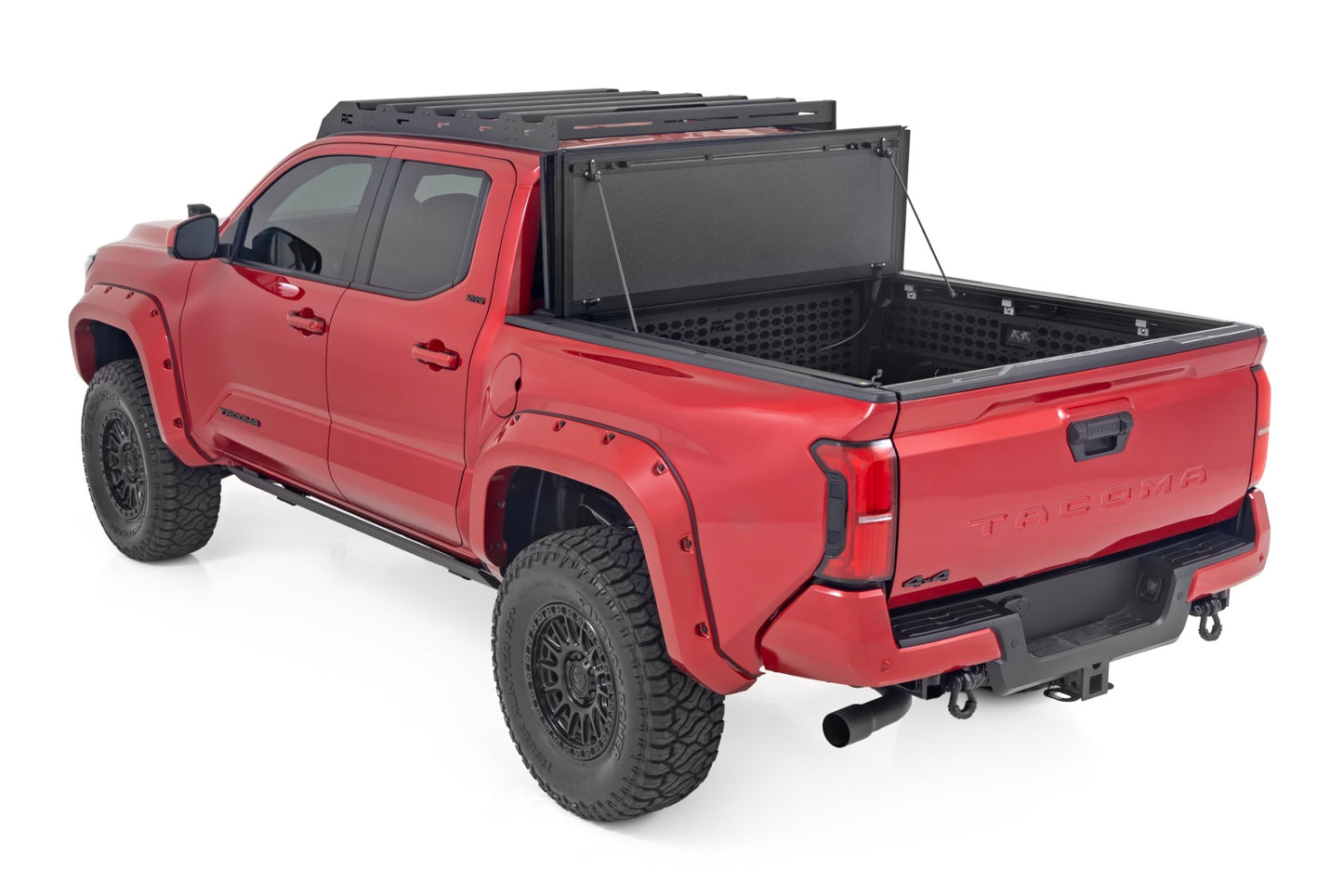 Hard Tri-Fold Flip Up Bed Cover 5 Foot Bed Toyota Tacoma 2WD/4WD (2024-2026) Rough Country-5