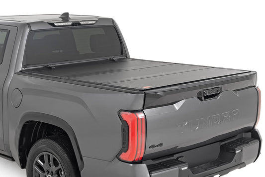 Hard Tri-Fold Flip Up Bed Cover 5 Foot 7 Inch Toyota Tundra 2WD/4WD (2022-2026) Rough Country