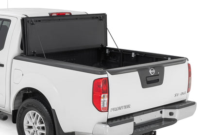 Hard Tri-Fold Flip Up Bed Cover 5 Foot Bed Nissan Frontier 2WD/4WD (05-21) Rough Country-1