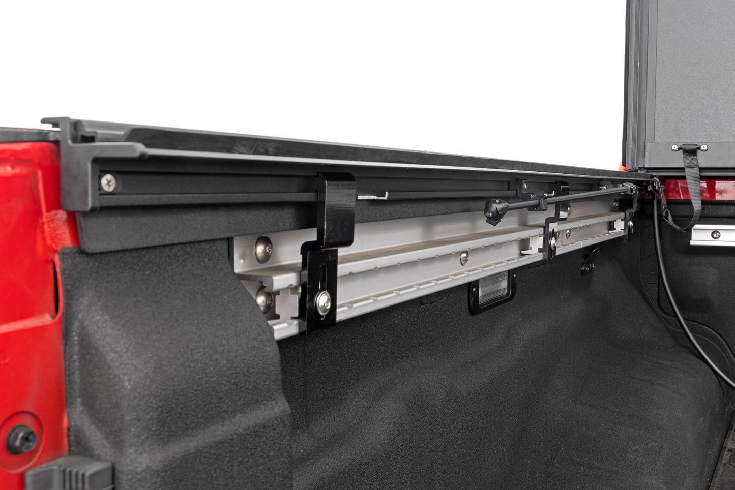 Hard Tri-Fold Flip Up Bed Cover 5 Foot Bed Nissan Frontier 2WD/4WD (22-26) Rough Country-4