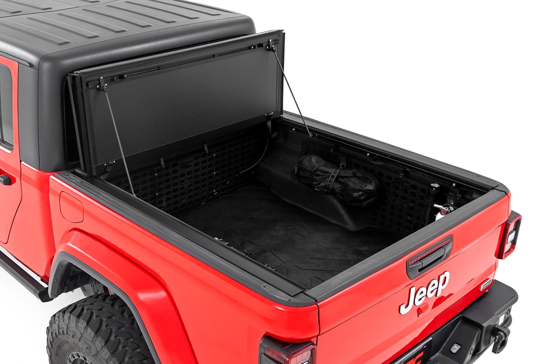 Hard Tri-Fold Flip Up Bed Cover 5 Foot Bed Jeep Gladiator JT 4WD (2020-2025) Rough Country-1