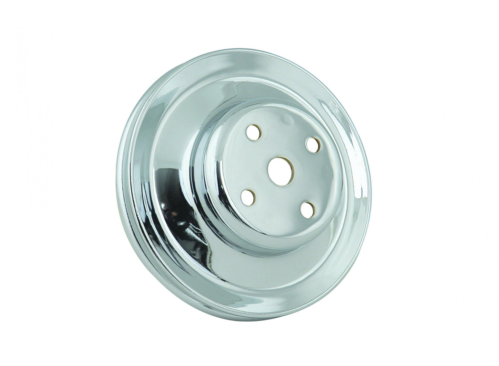 Water Pump Pulley Chrome Double Groove Fits 1969- Chevrolet 396-454 Big Block with Long Water Pump Mr Gasket