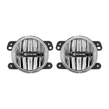 G4 Gravity LED 4 Inch SAE/ECE 2 Light System 2010-2024 Jeep Wrangler JK/JL 2/4-Door/Jeep Gladiator JT KC Hilites
