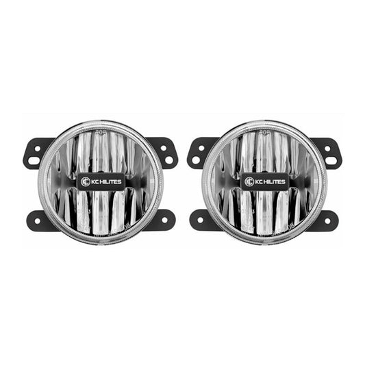 G4 Gravity LED 4 Inch SAE/ECE 2 Light System 2010-2024 Jeep Wrangler JK/JL 2/4-Door/Jeep Gladiator JT KC Hilites