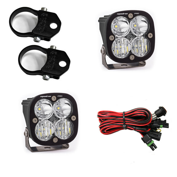 LED Light Pods Kit W/A Pillar Mounts Harness Squadron Pro Baja Designs-1