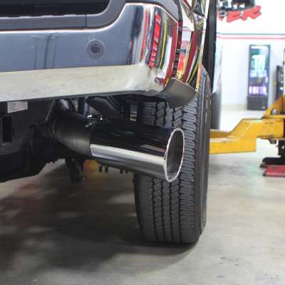 Monster Exhaust System 5-inch Single Exit Chrome Tip 17-26 Ford F250/F350/F450 6.7L Banks Power-3