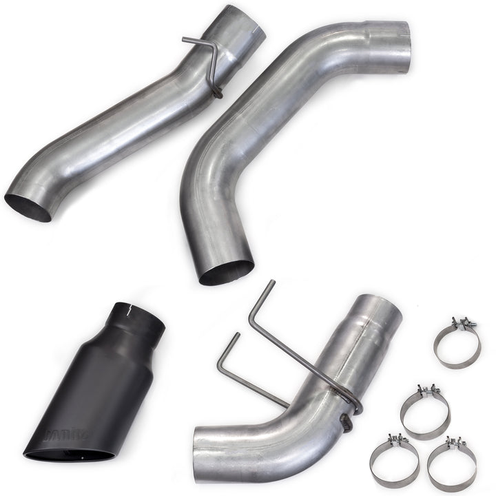 Monster Exhaust System for 19-24 Ram 2500/3500 6.7L Cummins Crew Cab Short Bed (SRW) Cerakote Black Tip Banks Power-1