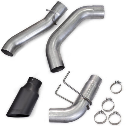 Monster Exhaust System for 19-24 Ram 2500/3500 6.7L Cummins Crew Cab Short Bed (SRW) Cerakote Black Tip Banks Power-1