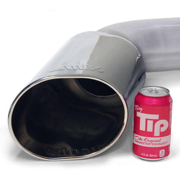 Monster Exhaust System for 19-24 RAM 2500/3500 6.7L Cummins Crew Cab Short Bed (SRW) Chrome-Plated Stainless Tip Banks Power-3