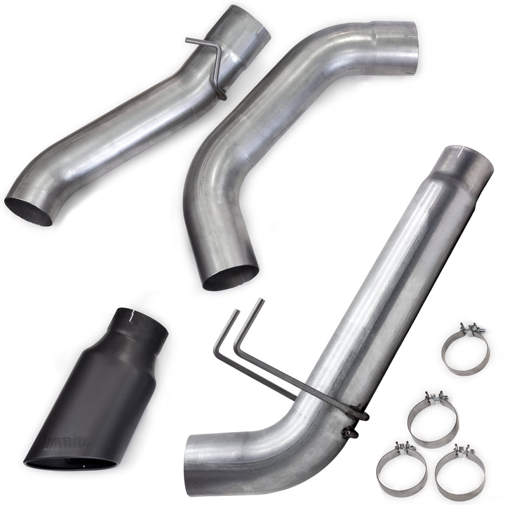 Monster Exhaust System for 19-24 Ram 2500/3500 6.7L Cummins Mega Cab Short Bed (SRW) Cerakote Black Tip Banks Power-1